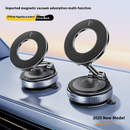 Magnetic Phone Holder With Vacuum Suction Foldable Adjustable Car
