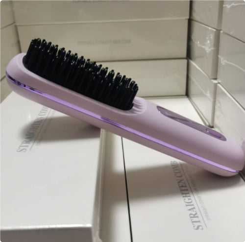 2 In 1 Straight Hair Comb Wireless Hair Straightener Brush Hair Fast